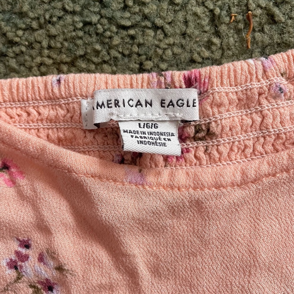 American Eagle Outfitters Pink Floral Blouse - Picture 3 of 3